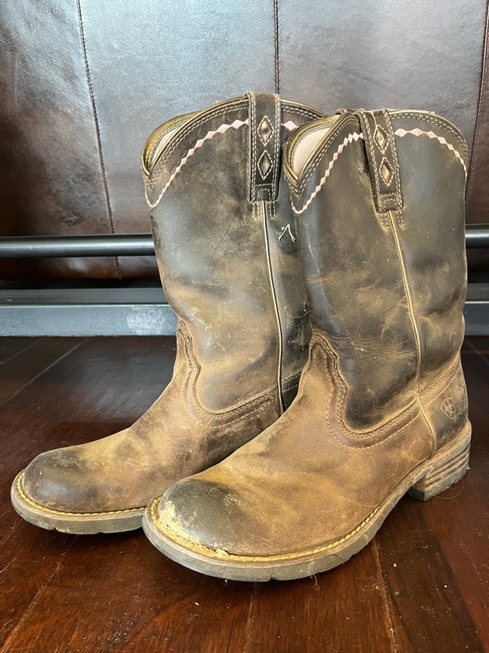 Ariat Brown Western Work Boots
